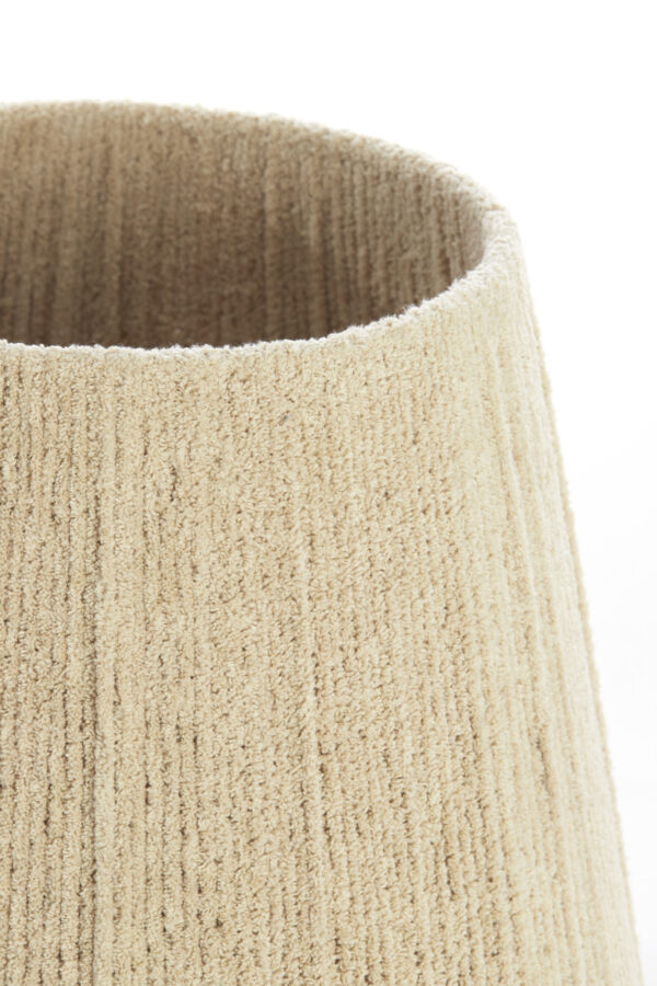 Beige stoffen lampenkap ribbelafwerking Light & Living Medana - Ø 30 cm - Image 3