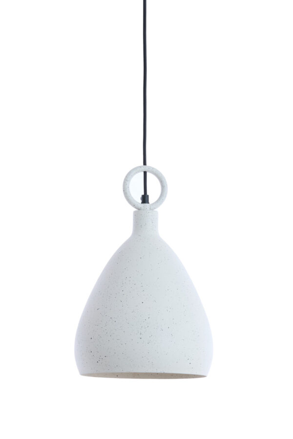 Witte hanglamp met metalen ring Light & Living Risari - Ø 24 cm - Image 2