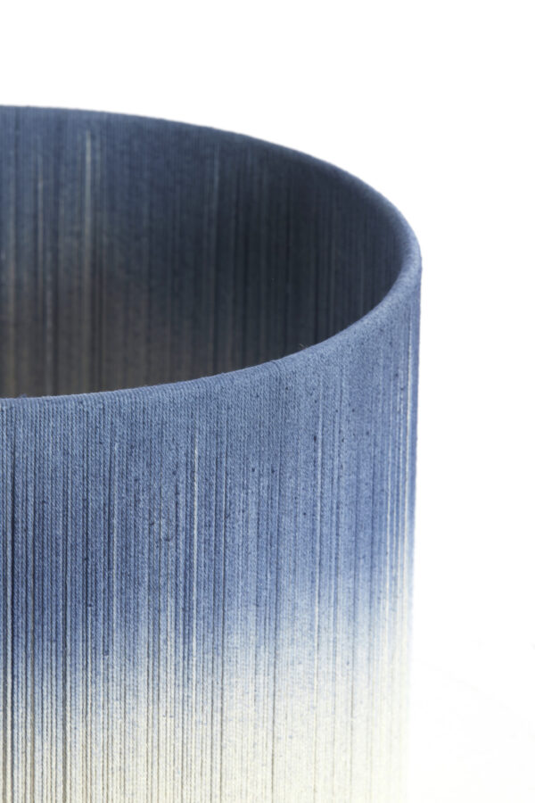 Blauwe stoffen lampenkap cilindervormig Light & Living Tossa - Ø 35 cm - Image 3