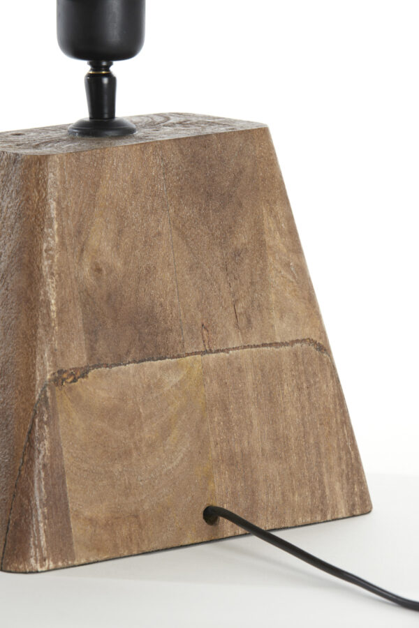 Houten lampvoet met stevige fitting Light & Living Kardan - H 19 cm - Image 5