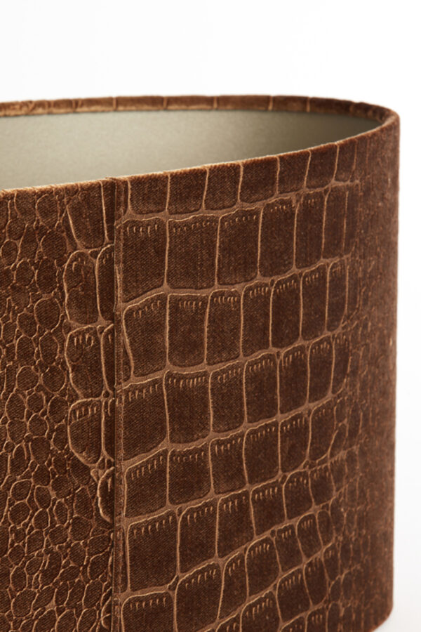 Lampenkap krokodillenprint bruin Light & Living Praya - H 19 cm - Image 5