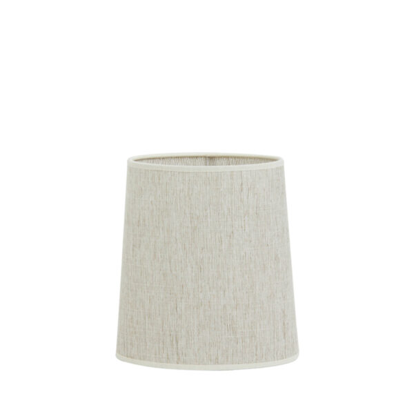 Cilindervormige beige lampenkap voor interieur Light & Living Breska - H 23 cm