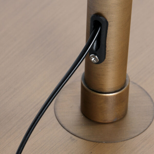 Bronze klassieke booglamp witte stoffen kap Steinhauer Sparkled Light - Image 14