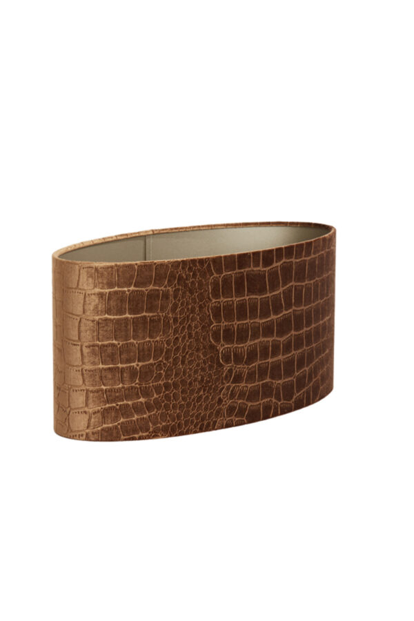 Lampenkap krokodillenmotief bruin Light & Living Praya - H 22 cm - Image 3