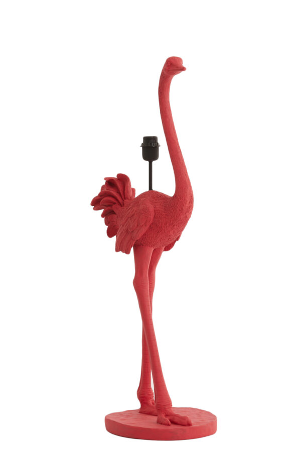 Roze struisvogel lampenvoet Light & Living Ostrich - H 95 cm - Image 3