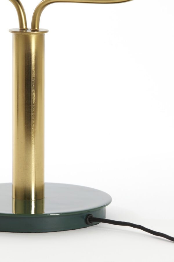 Metalen bankierslamp met groene stalen kap Light & Living Ayer - H 43 cm - Image 6