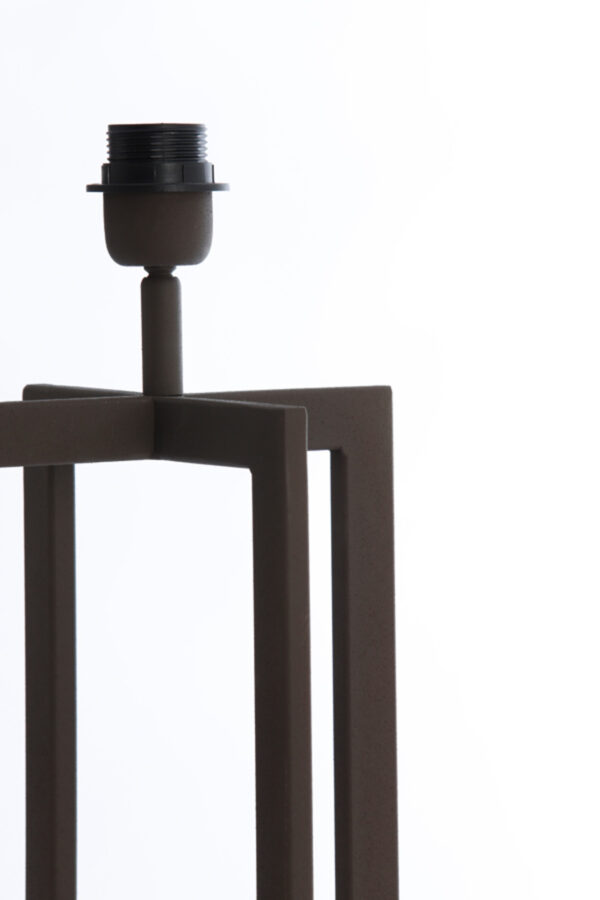 Vierkante lampenvoet zwart Light & Living Mace - H 46 cm - Image 5