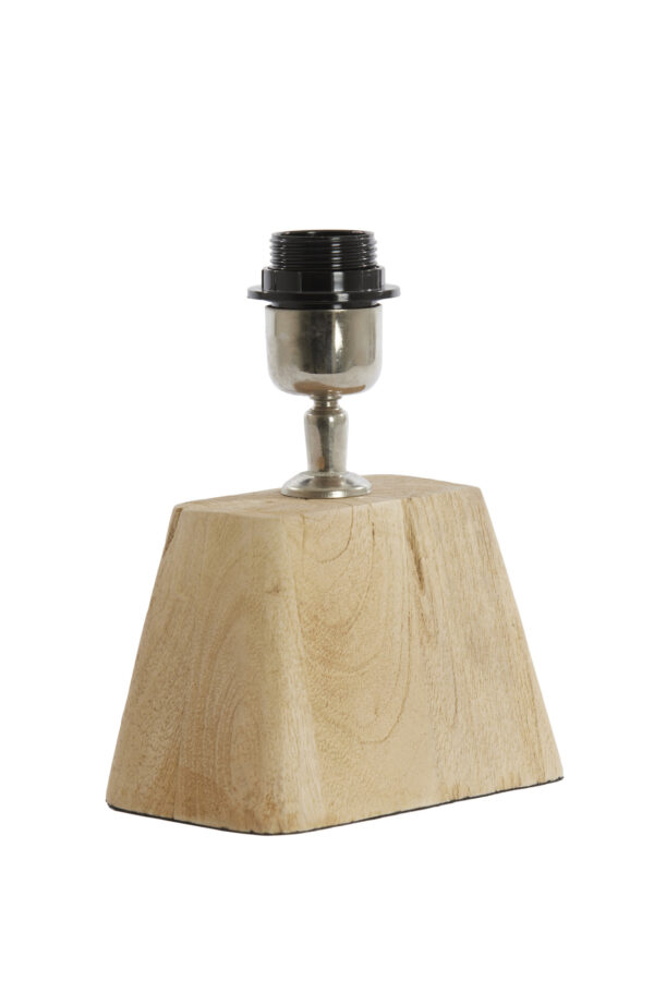 Houten lampenvoet met metalen fitting Light & Living Kardan - H 21 cm - Image 3