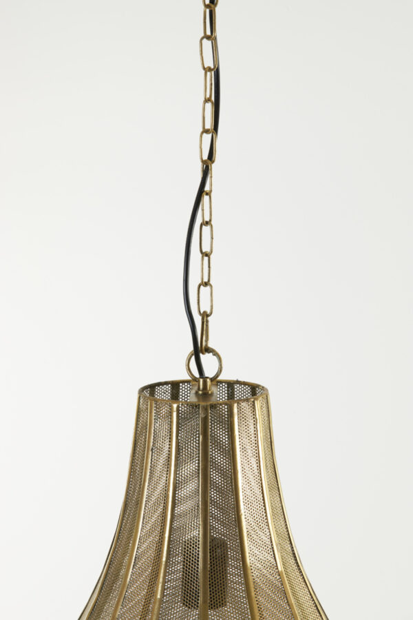 Gouden metalen gaas hanglamp Light & Living Micha - Ø 29 cm - Image 5