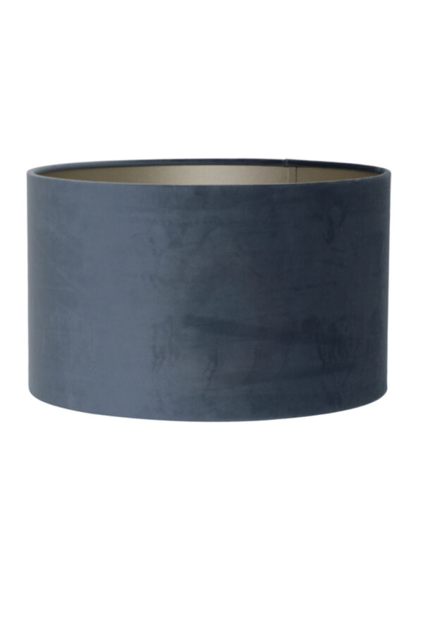 Velours lampenkap blauw cilindervormig Light & Living Velours - Ø 40 cm - Image 2