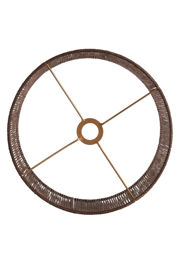 Bruine draadlampenkap cilinder Light & Living Tossa - Ø 40 cm - Image 6