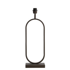 Ovaalvormige zwarte lampenvoet Light & Living Jamiri - H 55 cm