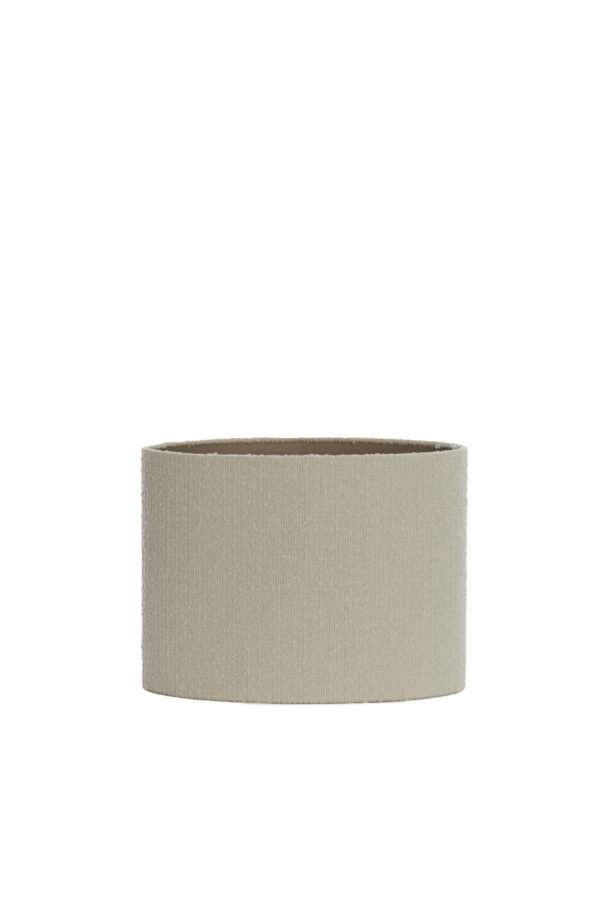 Cilindervormige stoffenkap in beige kleur Light & Living Bolero - H 28 cm - Image 2