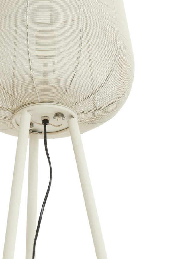 Witte metalen vloerlamp in modern design Light & Living Adeta – H 147 cm - Image 4