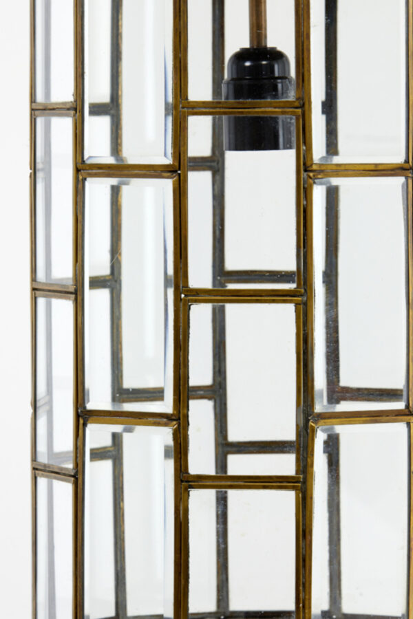 Glazen hanglamp met metalen frame Light & Living Sostrene - Ø 24 cm - Image 6