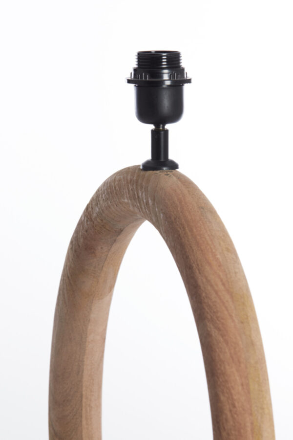 Ronde houten lampvoet in design Light & Living Nubia - H 54 cm - Image 5