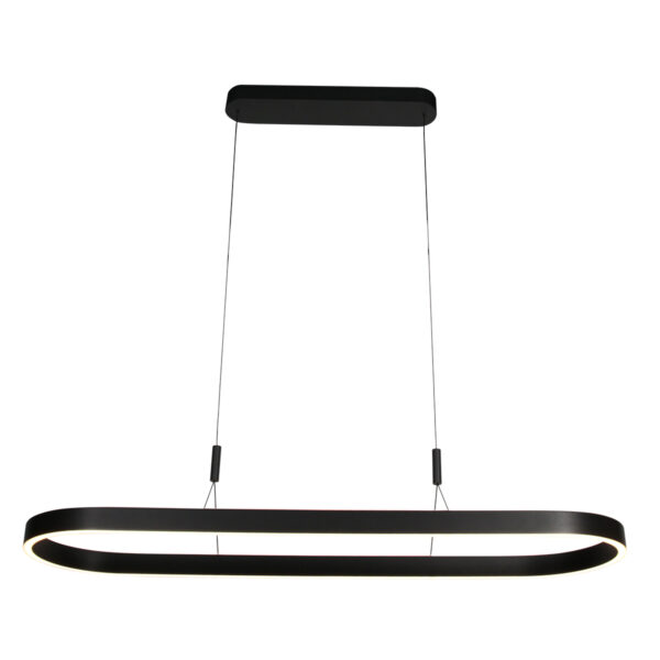 Ovale zwarte eettafellamp up- & downlight LED Stienhauer Mykty - Image 8