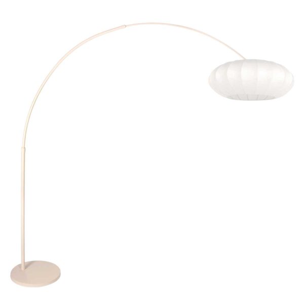 Design booglamp creme met witte kap Steinhauer Sparkled Light