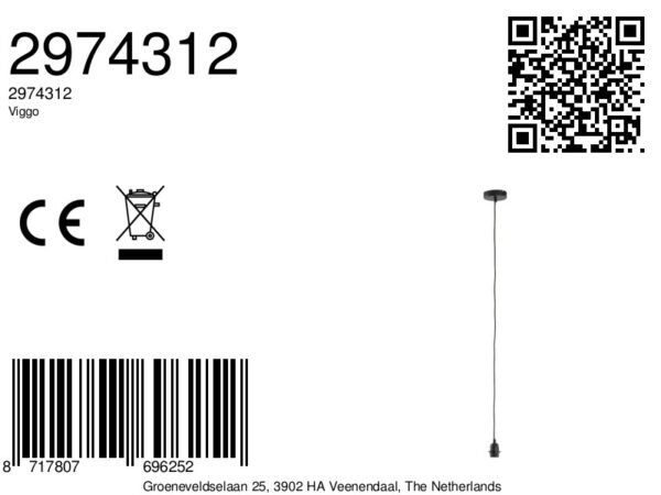 Zwarte ophangpendel minimalistisch design Light & Living Viggo - Ø 5,5 cm - Image 6