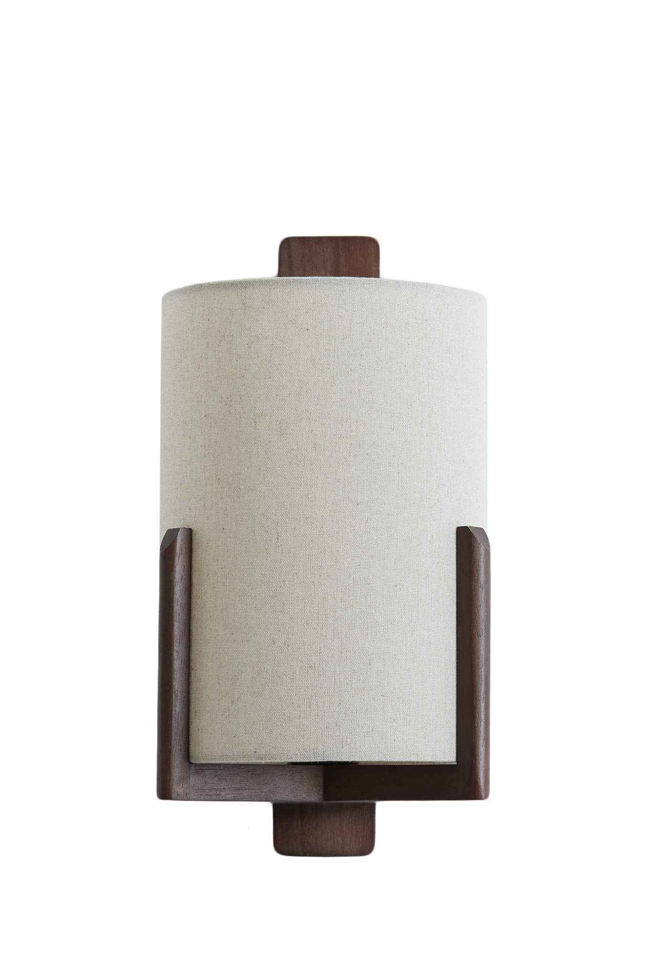 Stoffen lampenkap met hout Light & Living Litto - Image 2