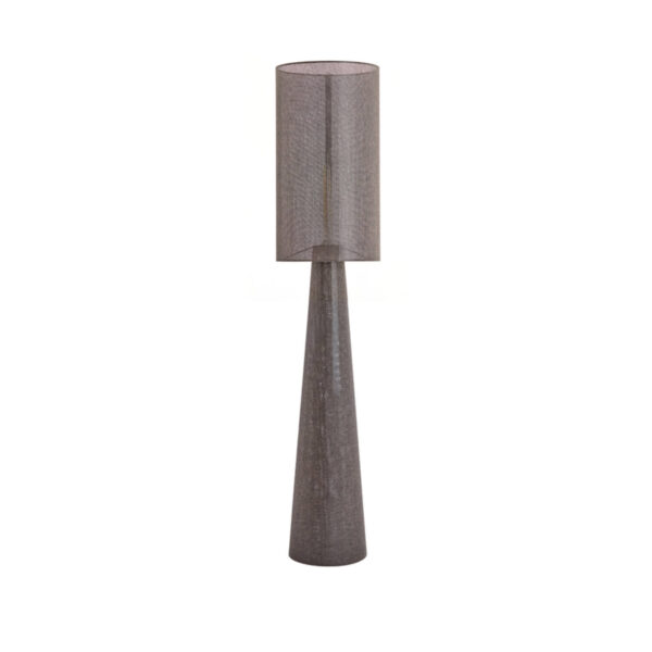 Grijze staande vintage vloerlamp Light & Living Micky - H 180 cm