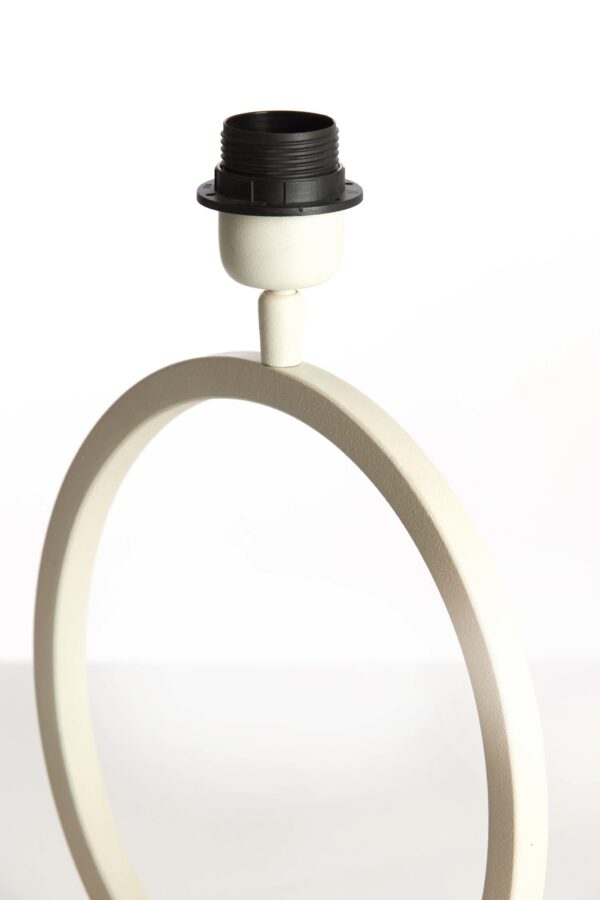 Trendy beige cirkel lampenvoet Light & Living Liva - Image 5