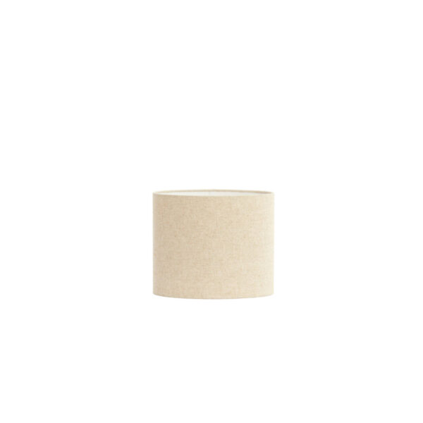 Beige cilindrische stoffen lampenkap Light & Living Livigno - H 25 cm