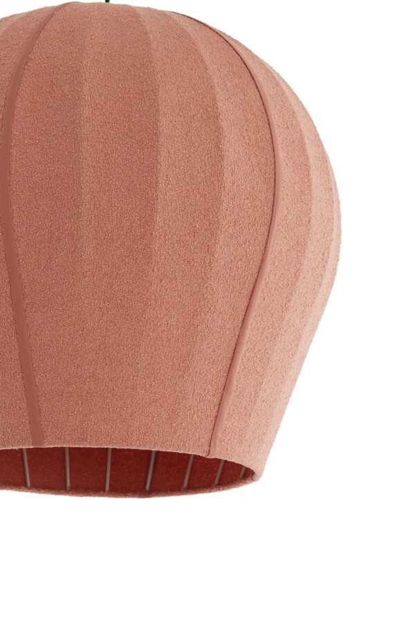 Terracotta stoffen hanglamp warm design Light & Living Zagori - Ø 35 cm - Image 3