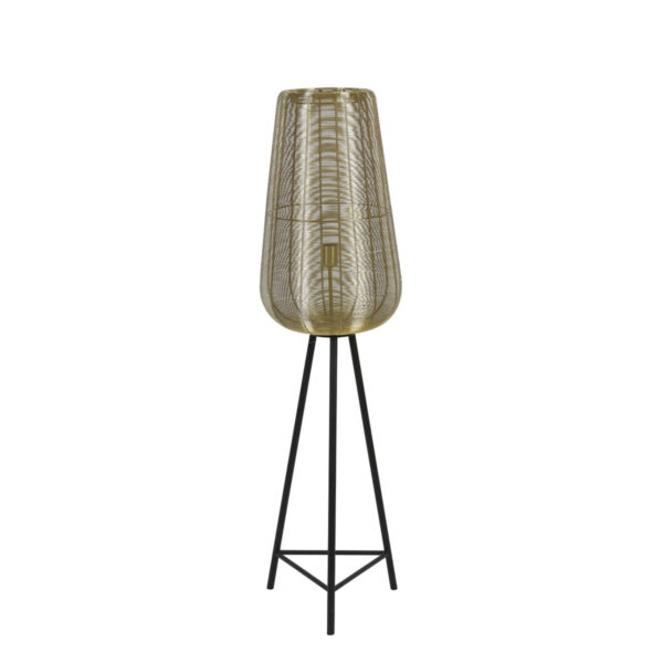 Gouden draadvloerlamp met standaard Light & Living Adeta – H 135 cm