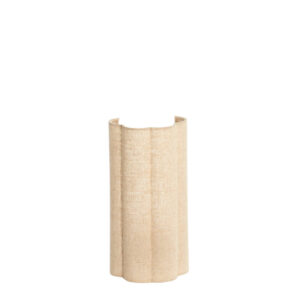 Stoffen lampenkap beige golvend Light & Living Fringe - H 30,5 cm