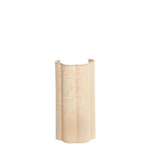 Stoffen lampenkap beige golvend Light & Living Fringe - H 30,5 cm