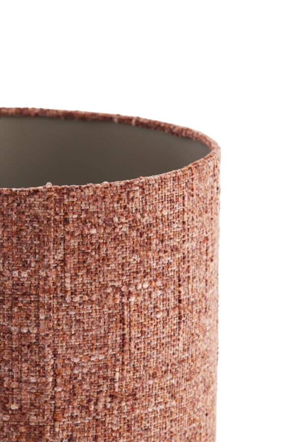 Stoffen lampenkap terracotta kleur Light & Living Osire - Ø 40 cm - Image 4