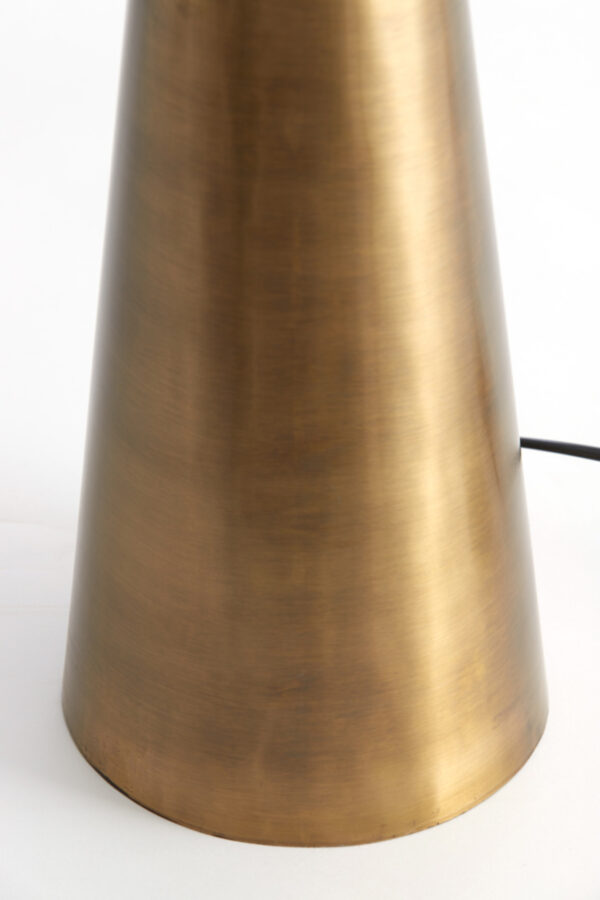 Bronskleurig conisch lampvoet Light & Living Yelos - H 35 cm - Image 4