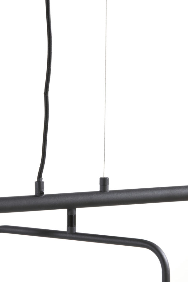 Moderne zwarte hanglamp met rail Light & Living Edisa - B 160 cm - Image 6