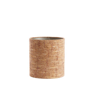 Bruine cilindrische lampenkap stof Light & Living Osire - Ø 30 cm