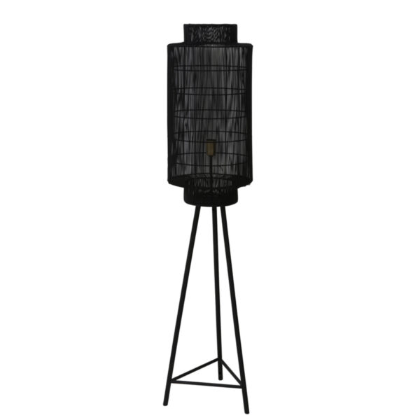 Zwarte vloerlamp op standaard Light & Living Gruaro – H 150 cm