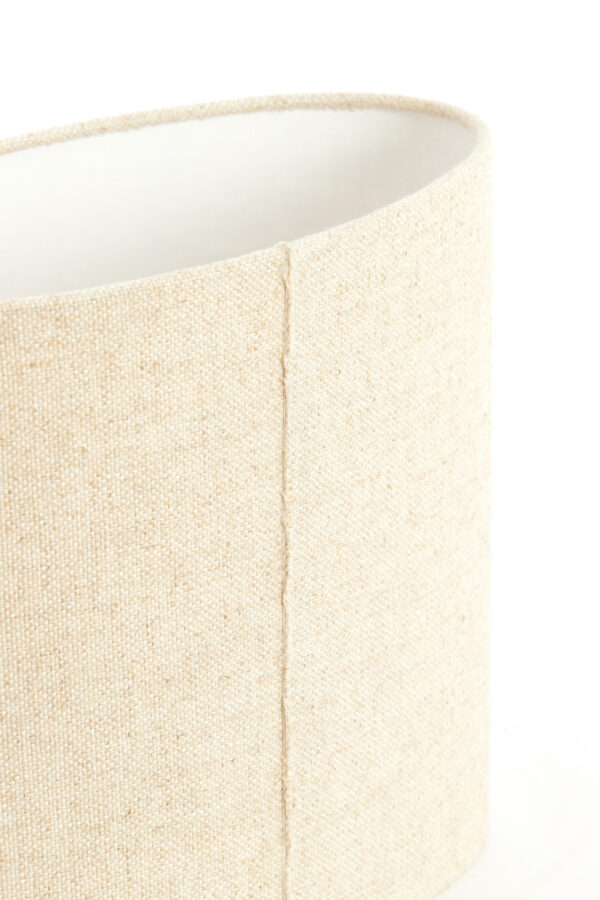 Beige cilindrische stoffen lampenkap Light & Living Livigno - H 25 cm - Image 7
