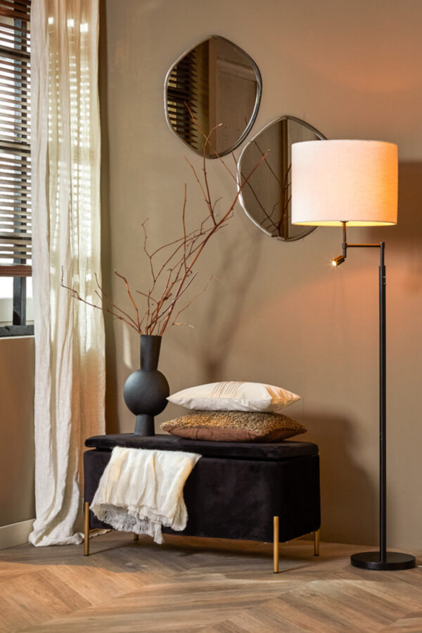 Draaibare lampenvoet zwart Light & Living Montana - H 140 cm - Image 4