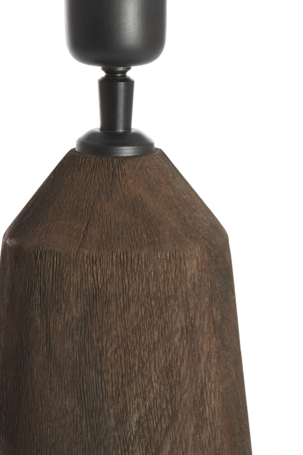 Houten lampvoet conische vorm Light & Living Trapani - H 35 cm - Image 4