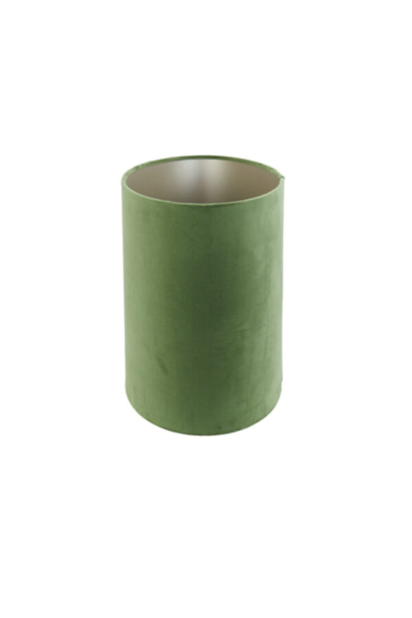 Cilindervormige lampenkap van groene stof Light & Living Velours - H 32 cm - Image 8