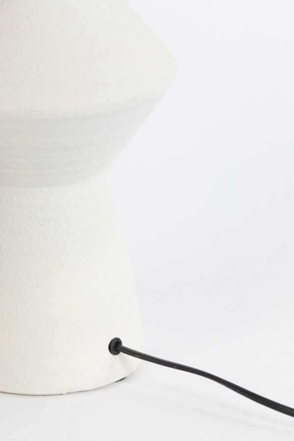Witte lampenvoet sculpturaal design Light & Living Ayla - H 61 cm - Image 5