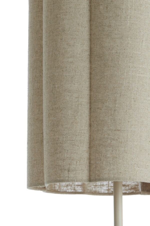 Beige stoffen japandi vloerlamp Light & Living Fringe - H 165 cm - Image 6