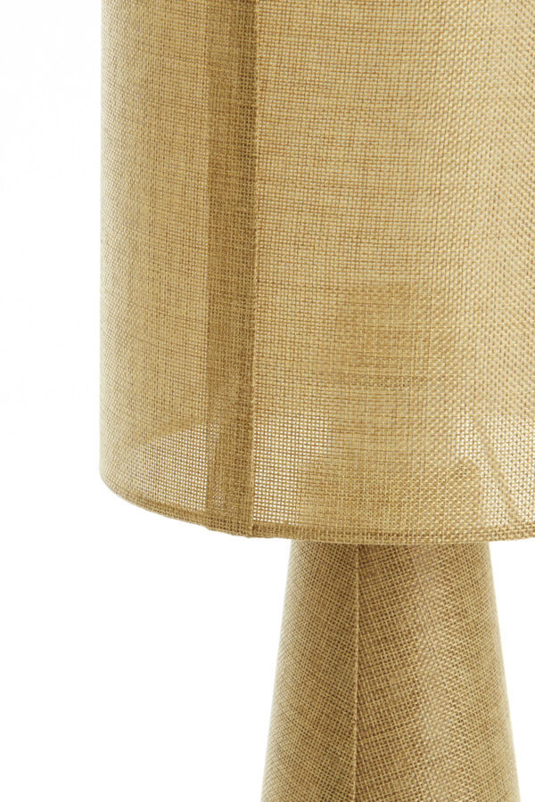 Stoffen tafellamp goud cilindervormig Light & Living Micky - H 58 cm - Image 4