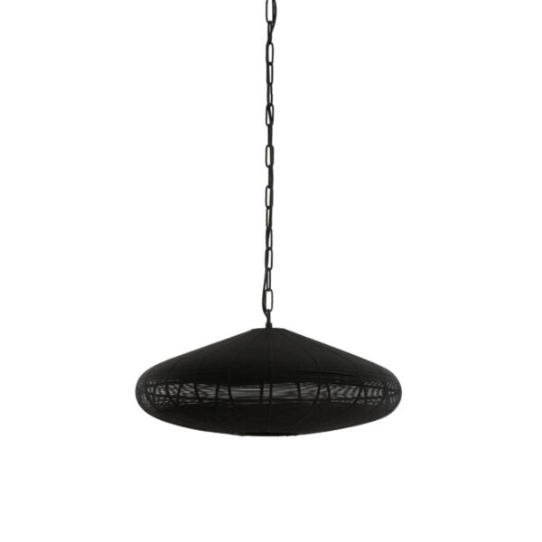 Zwarte ovale hanglamp modern Light & Living Bahoto - Ø 51 cm