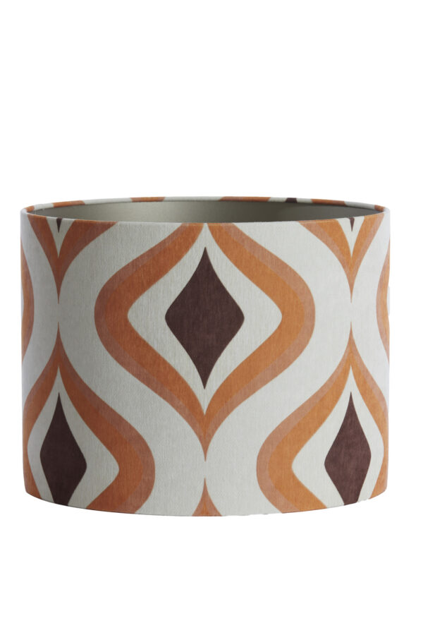 Retro patroon lampenkap oranjetint Light & Living Cookie - Ø 40 cm - Image 2