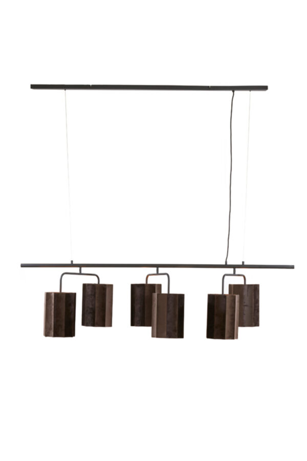 Industriële bruine hanglamp metaal Light & Living Edisa - B 160 cm - Image 2