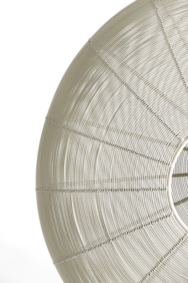 Beige ronde hanglamp met open structuur Light & Living Bahoto - B 51 cm - Image 5