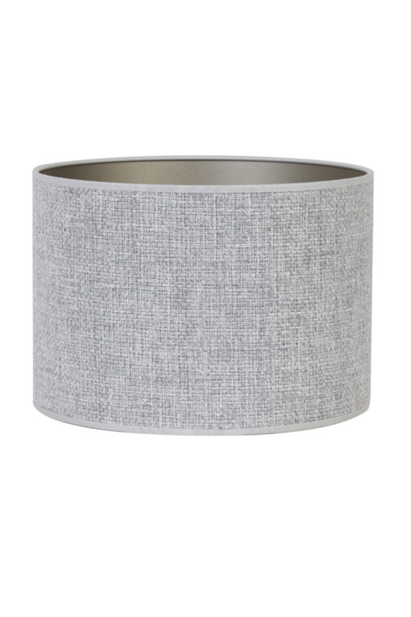 Cilindervormige lampenkap van grijze stof Light & Living Saverna - Ø 40 cm - Image 2