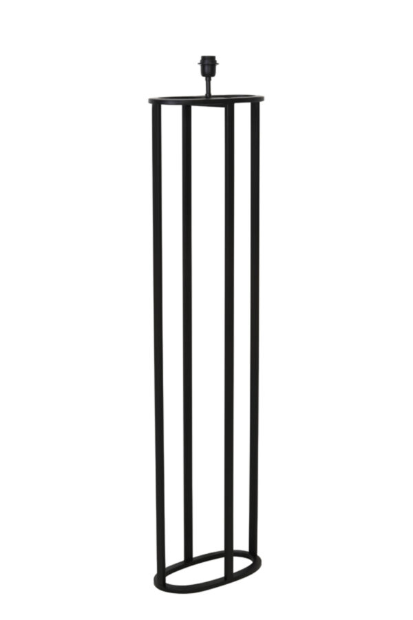 Zwarte metalen vloerlamp met open frame Light & Living Mylo – H 145 cm - Image 3