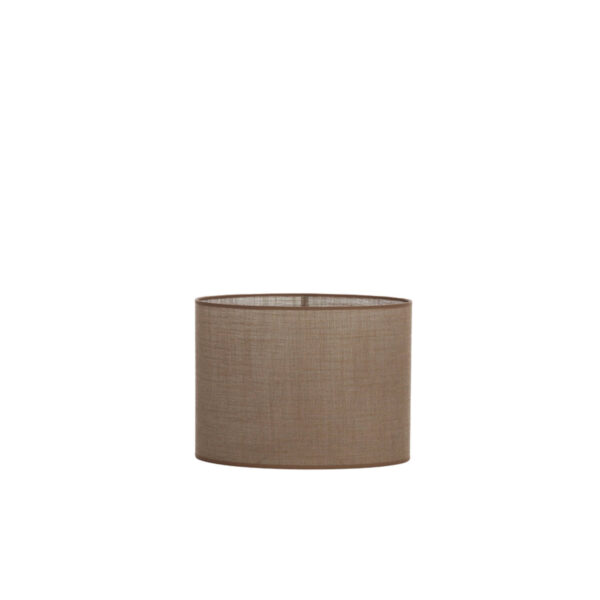 Bruine stoffen lampenkap in cilindervorm Light & Living Caden - H 19 cm